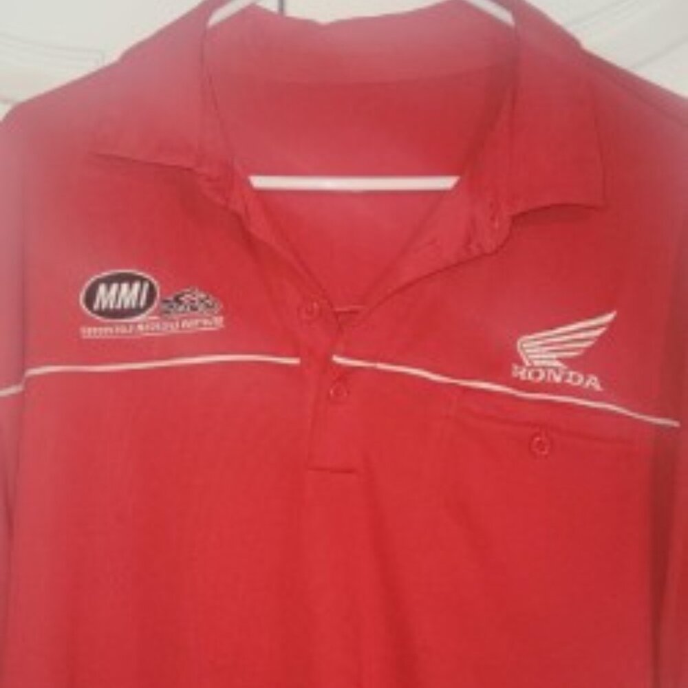 MMI Honda Red Sport-Tek Polo Shirts Bundle – XL + Large Lightweight Shop Wear